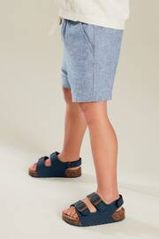 Chambray Blue Linen Blend Pull-On Shorts (3mths-7yrs) - Image 2 of 6