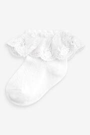 White Occasion Lace Socks 1 Pack (0mths-2yrs) - Image 1 of 1