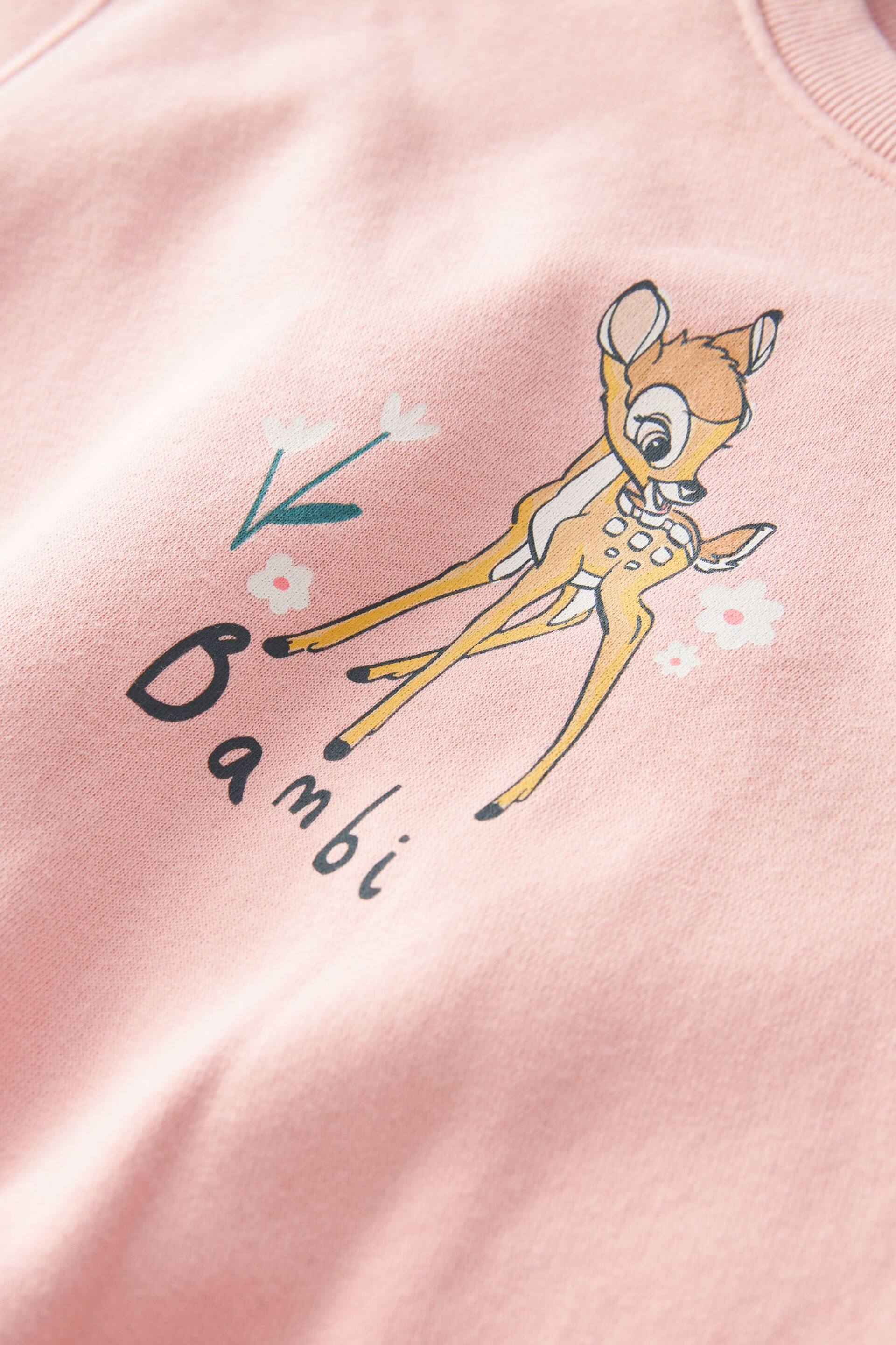 Pink Disney Bambi Sweat Jumper (3mths-7yrs) - Image 3 of 3