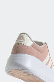 adidas Pink Grand Court Platform Suede Shoes - Image 7 of 8