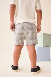 Grey Check Linen Blend Chinos Shorts (3mths-7yrs) - Image 3 of 7