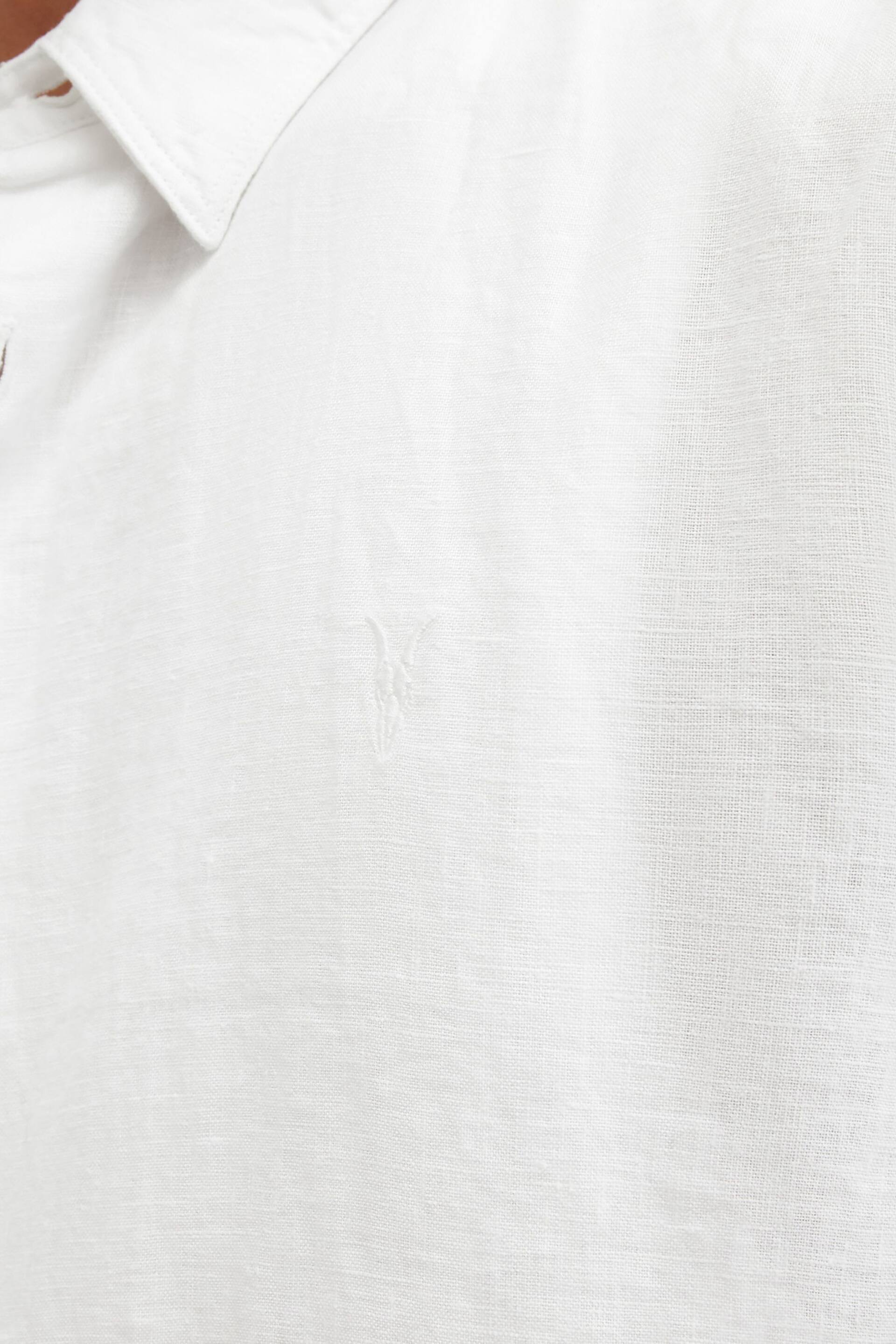 AllSaints White Cypress Long Sleeve Shirt - Image 7 of 8