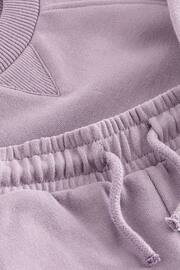 Lilac Purple Oversized Sweatshirt and Shorts Set (3mths-7yrs) - Image 6 of 6