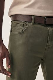 Khaki Green Straight Belted Authentic Jeans - Image 5 of 10