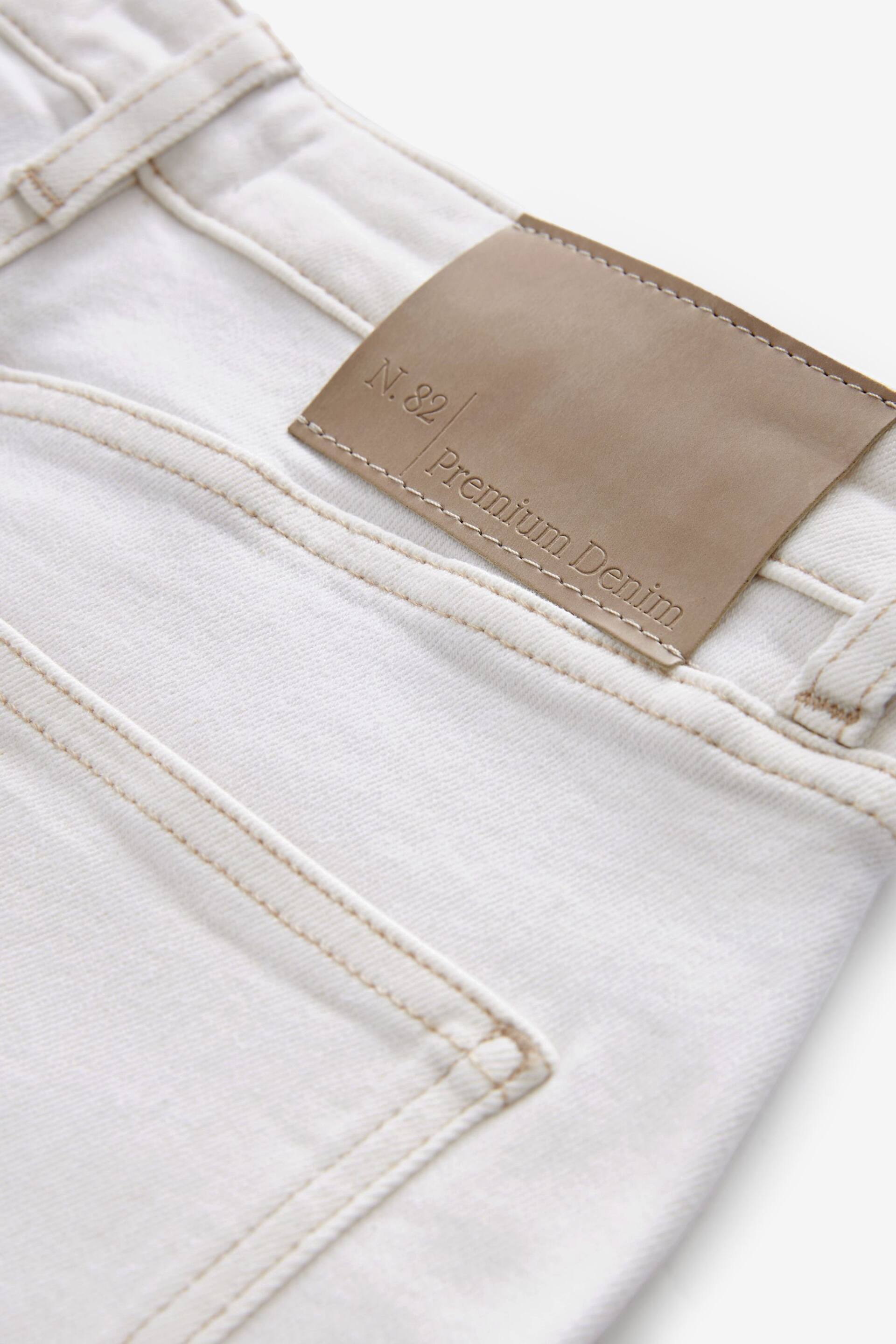 White Premium Flared Jeans - Image 7 of 8