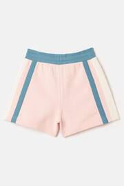 Joules Pippa Pink Colour Block Jersey Shorts - Image 2 of 8