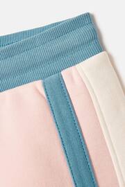 Joules Pippa Pink Colour Block Jersey Shorts - Image 4 of 8