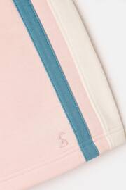 Joules Pippa Pink Colour Block Jersey Shorts - Image 5 of 8