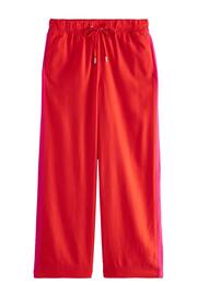 Red/Pink Linen Blend Side Stripe Track Trousers - Image 5 of 5
