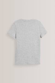 Grey/White 2 Pack Short Sleeved Thermal Tops (2-16yrs) - Image 4 of 5