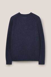 White Stuff Blue Lambswool Henley Jumper - Image 6 of 6
