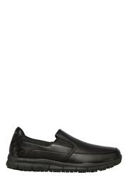 Skechers Black Nampa Groton Slip Resistant Slip On Mens Shoes - Image 2 of 5