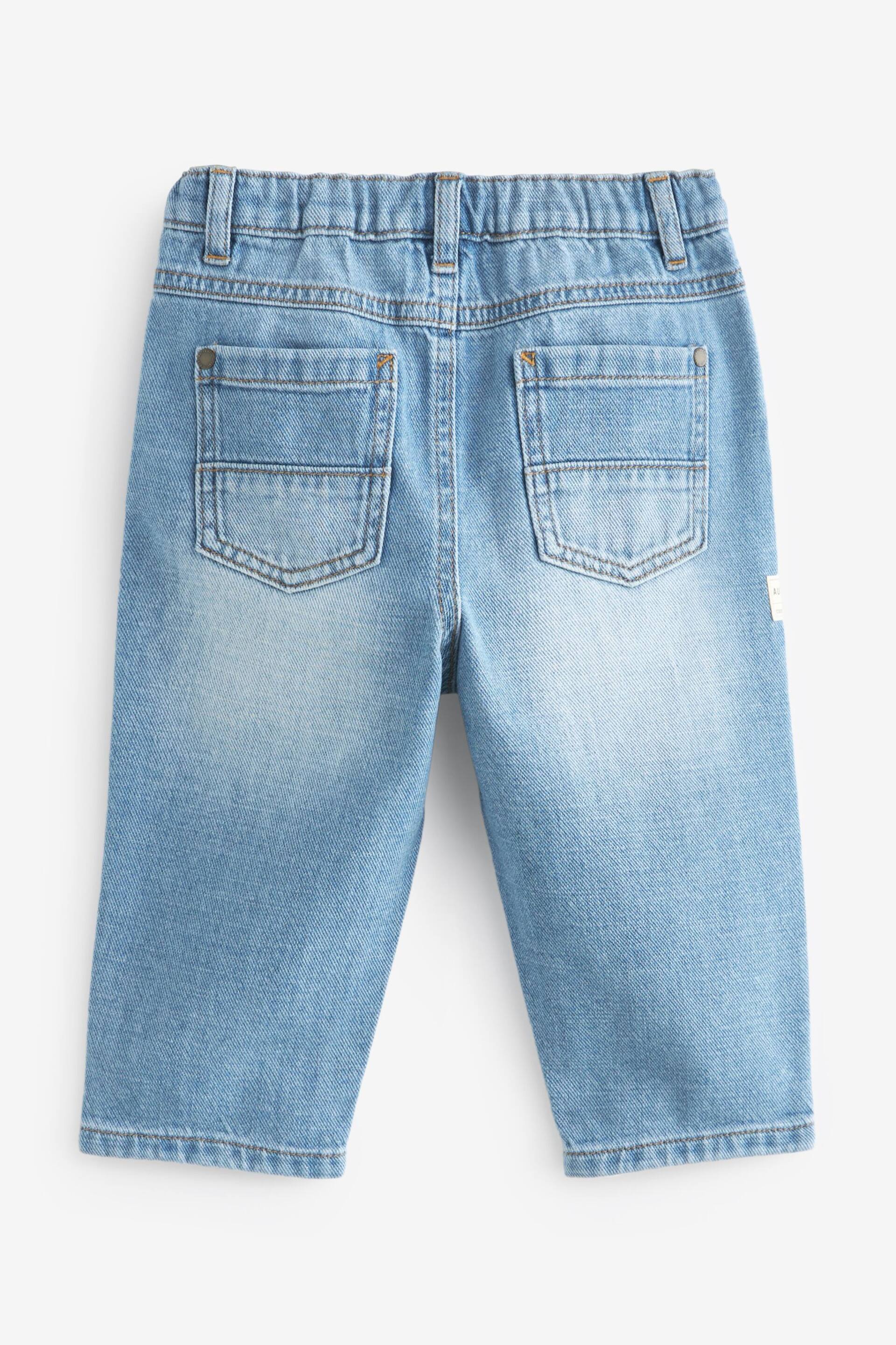 Light Blue Denim Pleat Front Jeans (3mths-7yrs) - Image 6 of 8