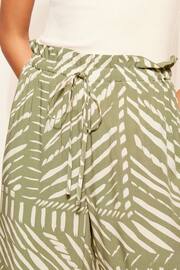 Friends Like These Green Paperbag Woven Wide Leg Trousers - Image 3 of 4
