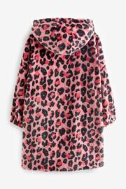 Pink Animal Print Hooded Blanket (3-16yrs) - Image 5 of 6