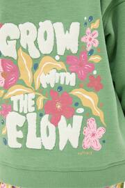 FatFace Green Grow Flow Zip Through Hoodie - Image 5 of 5