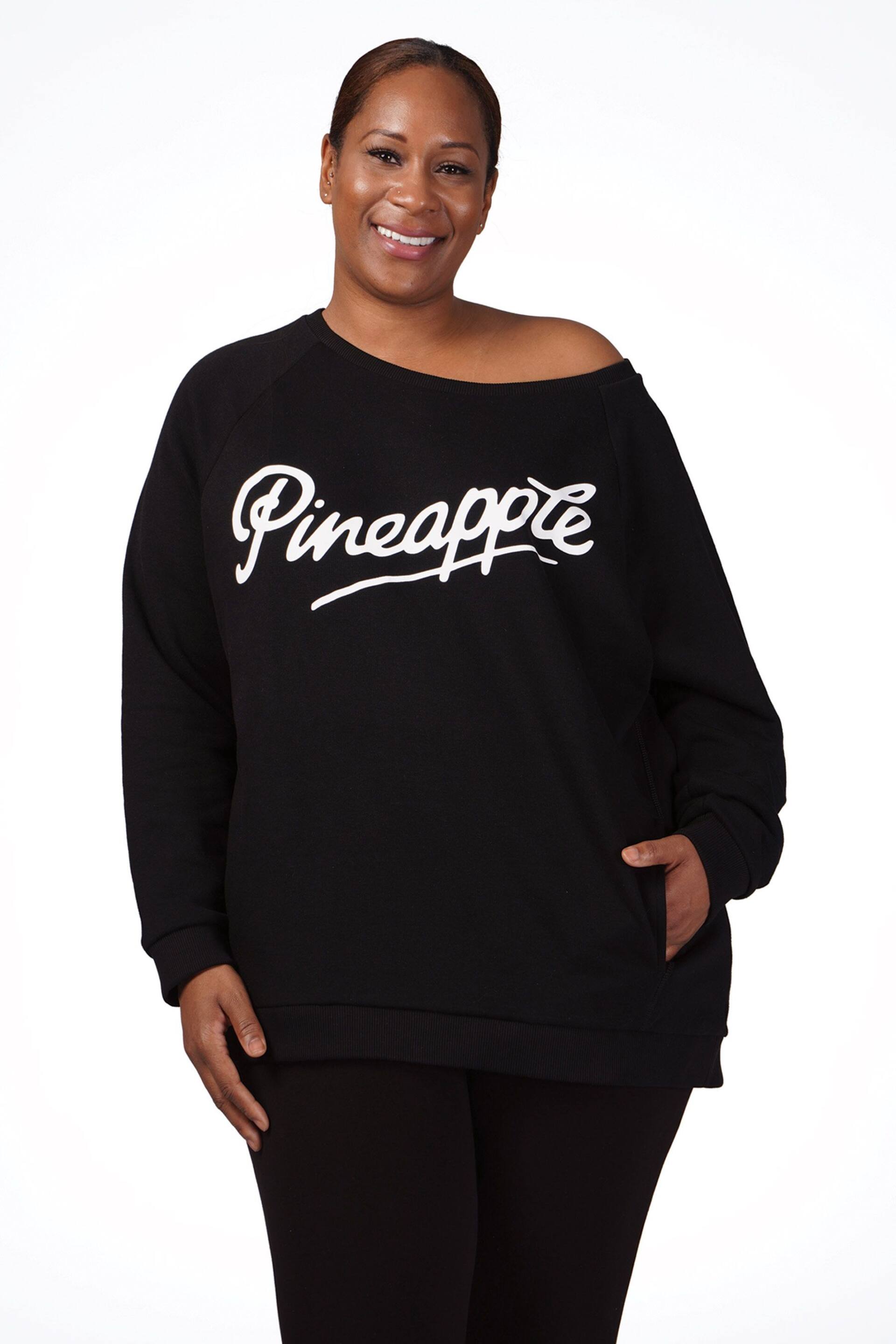 Pineapple Black Oversized Monster Sweatshirt - Image 4 of 5