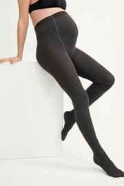 Grey Geo Maternity Warm Handle Knitted Tights - Image 3 of 3