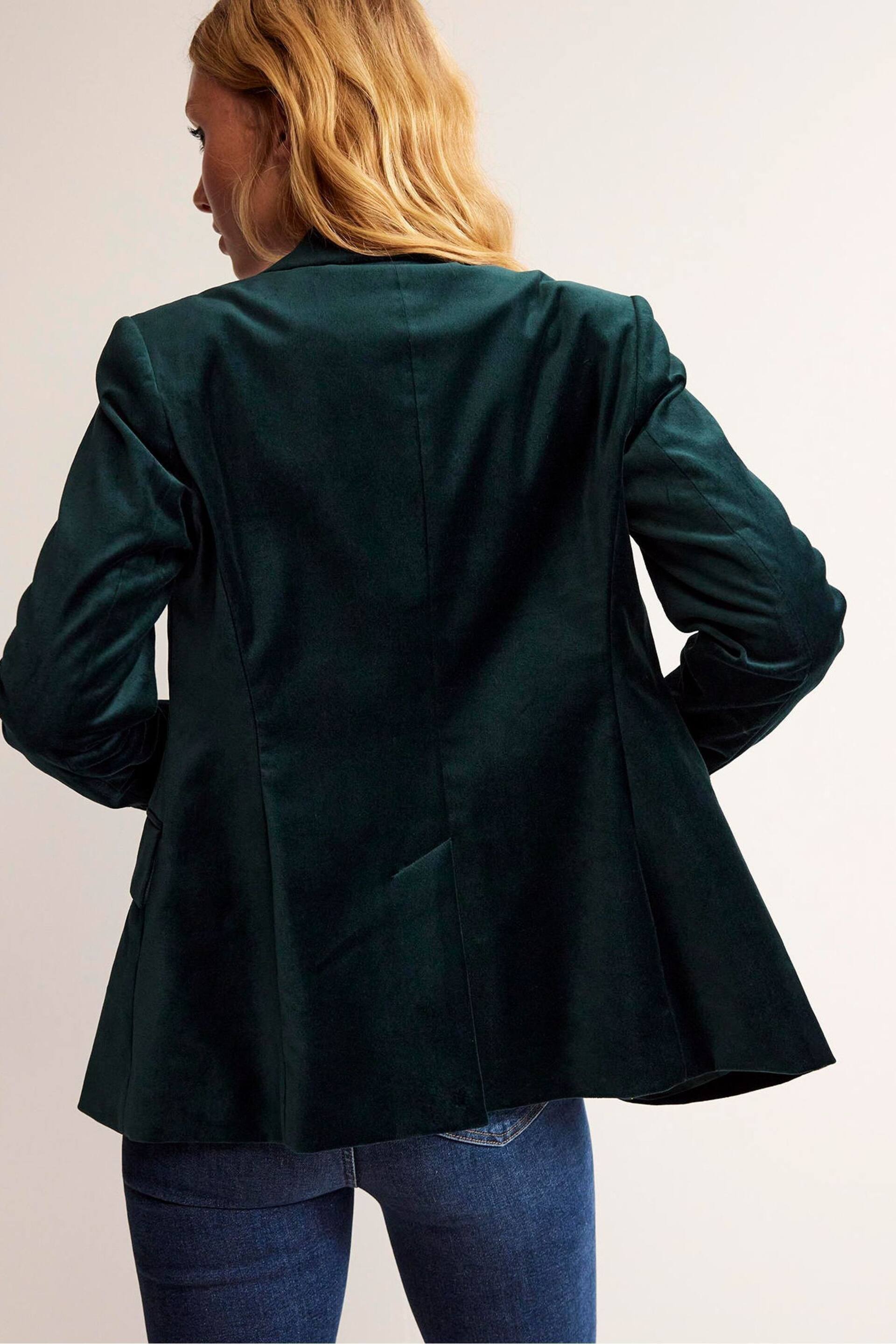 Boden Dark Green The Marylebone Jersey Blazer - Image 4 of 7