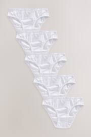 White Bikini Briefs 5 Pack (5-16yrs) - Image 2 of 4