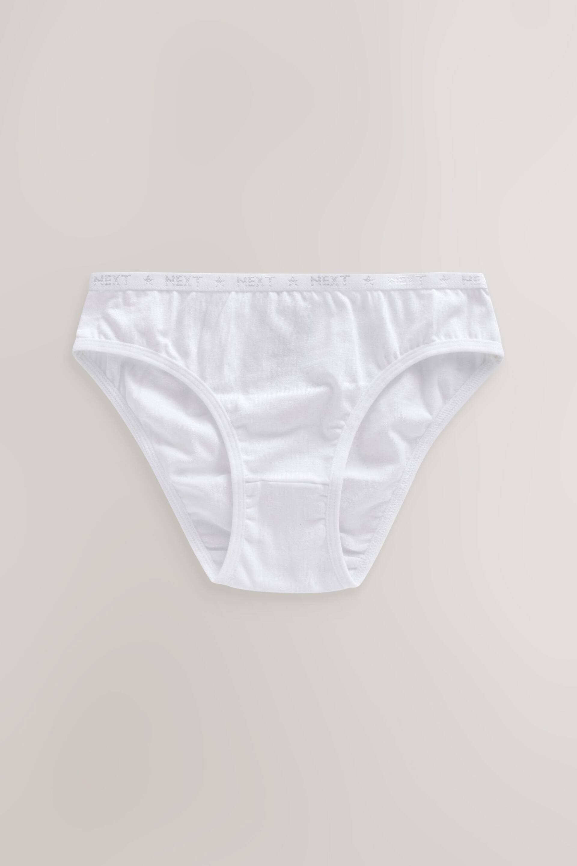 White Bikini Briefs 5 Pack (5-16yrs) - Image 2 of 4