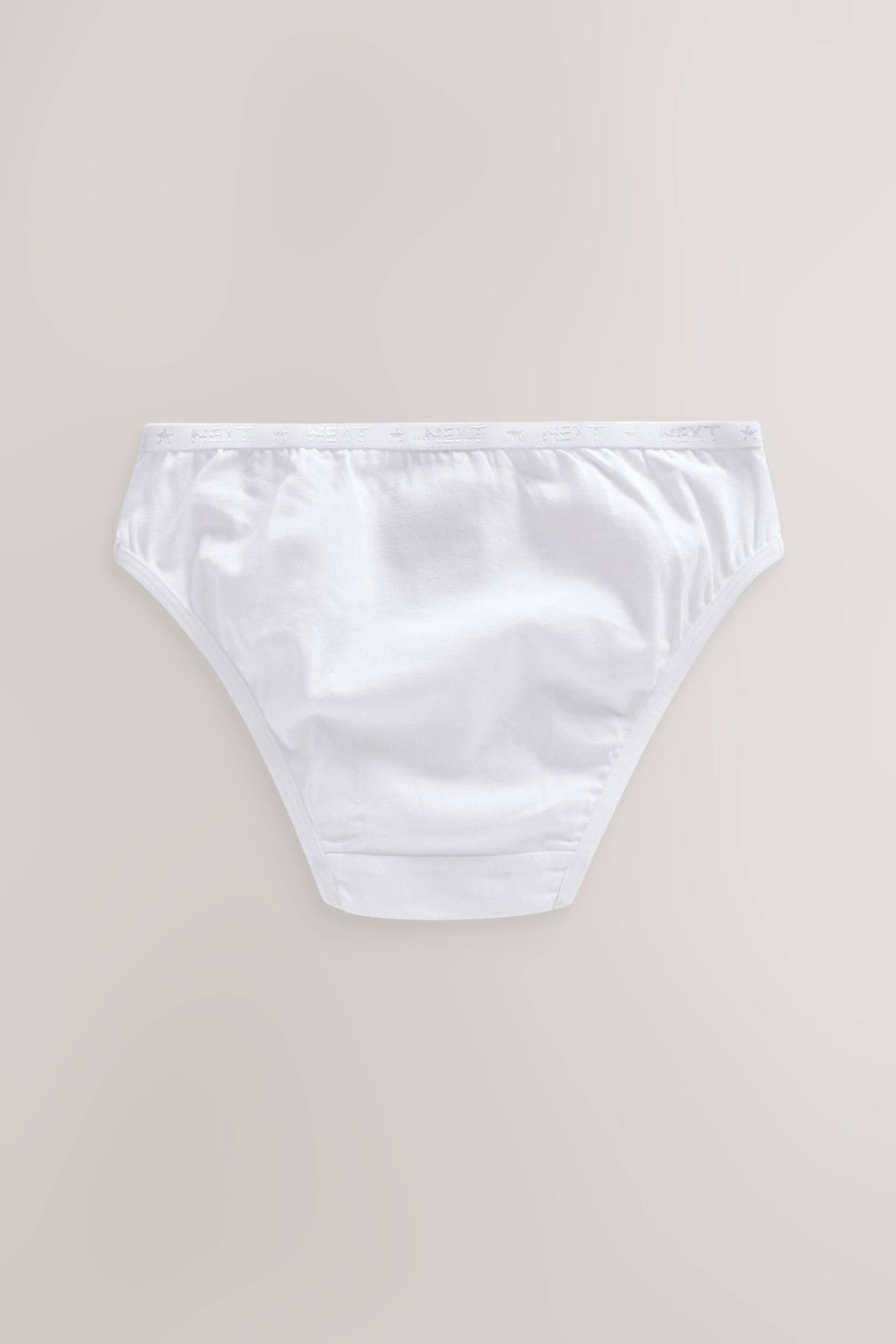 White Bikini Briefs 5 Pack (5-16yrs) - Image 3 of 4