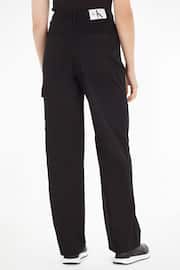 Calvin Klein Jeans High Rise Straight Twill Trousers - Image 2 of 6
