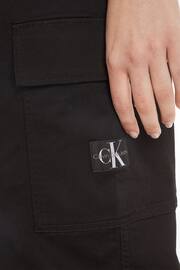 Calvin Klein Jeans High Rise Straight Twill Trousers - Image 3 of 6