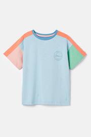 Joules Betty Blue Colour Block Short Sleeve T-Shirt - Image 1 of 5