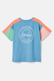 Joules Betty Blue Colour Block Short Sleeve T-Shirt - Image 2 of 5