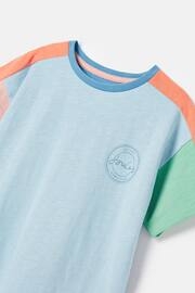 Joules Betty Blue Colour Block Short Sleeve T-Shirt - Image 4 of 5