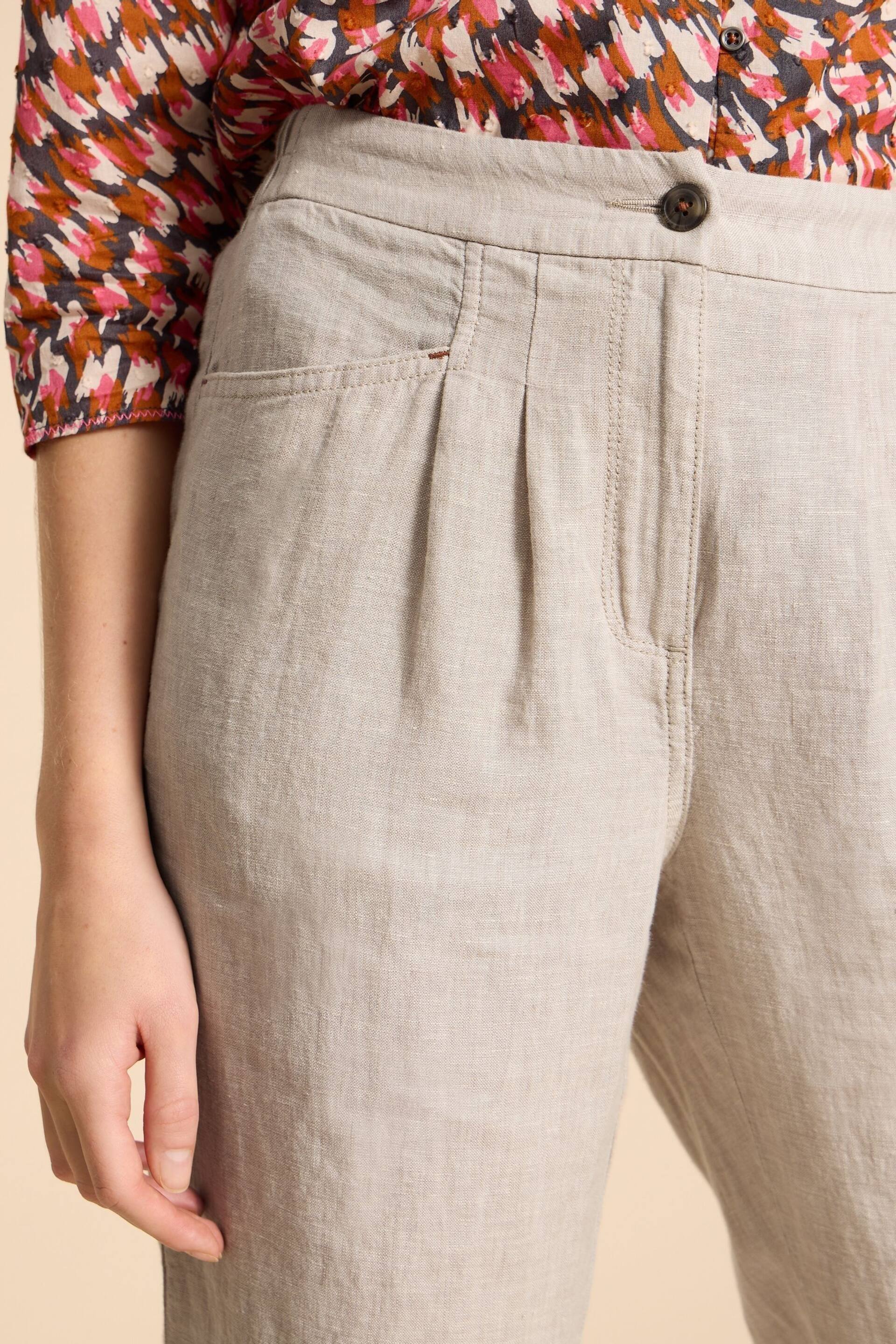 White Stuff Natural Rowena Linen Trousers - Image 4 of 7