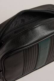 Ted Baker Black Evens Striped PU Washbag - Image 3 of 4