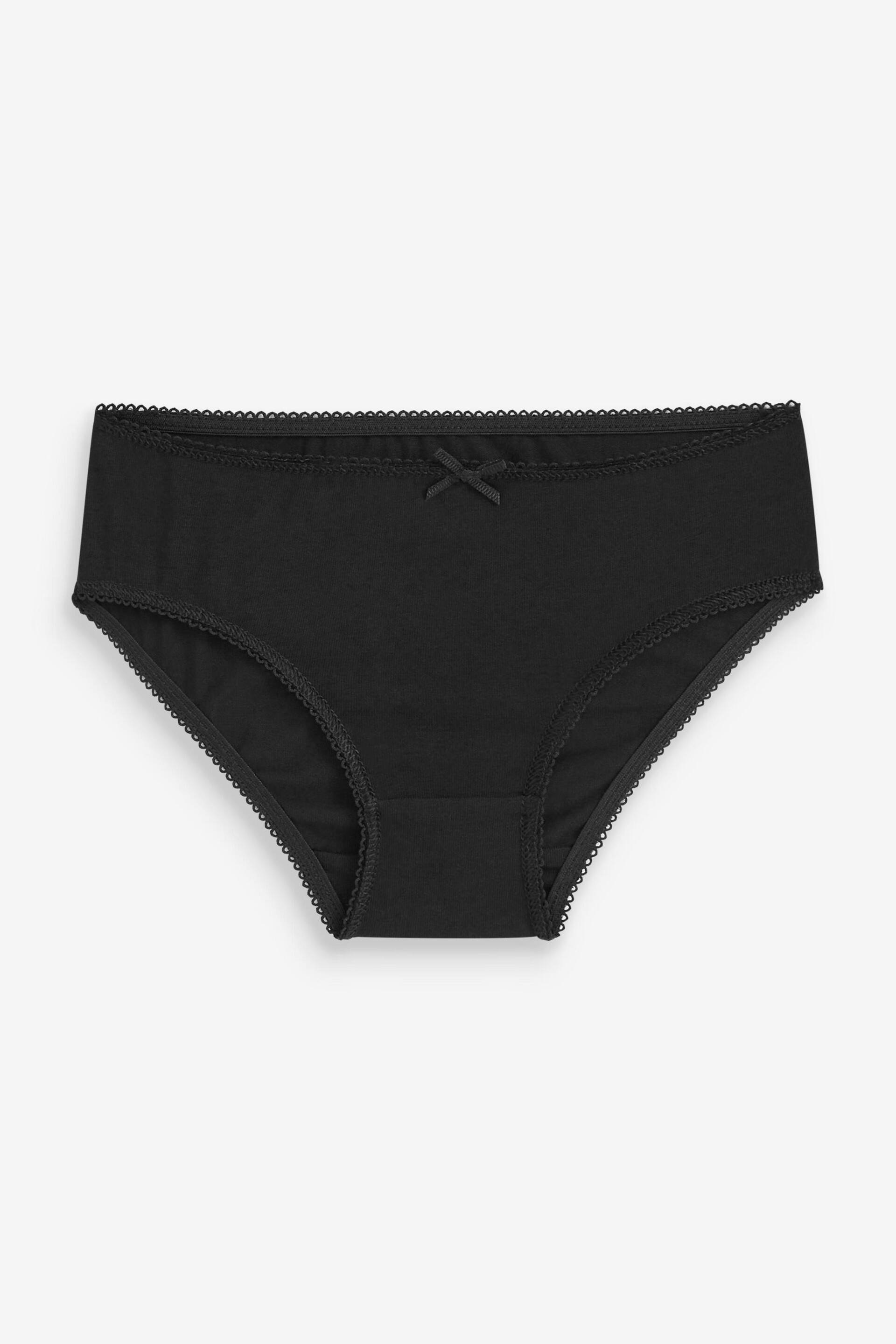 Black 10 Pack Bikini Briefs (2-16yrs) - Image 2 of 2