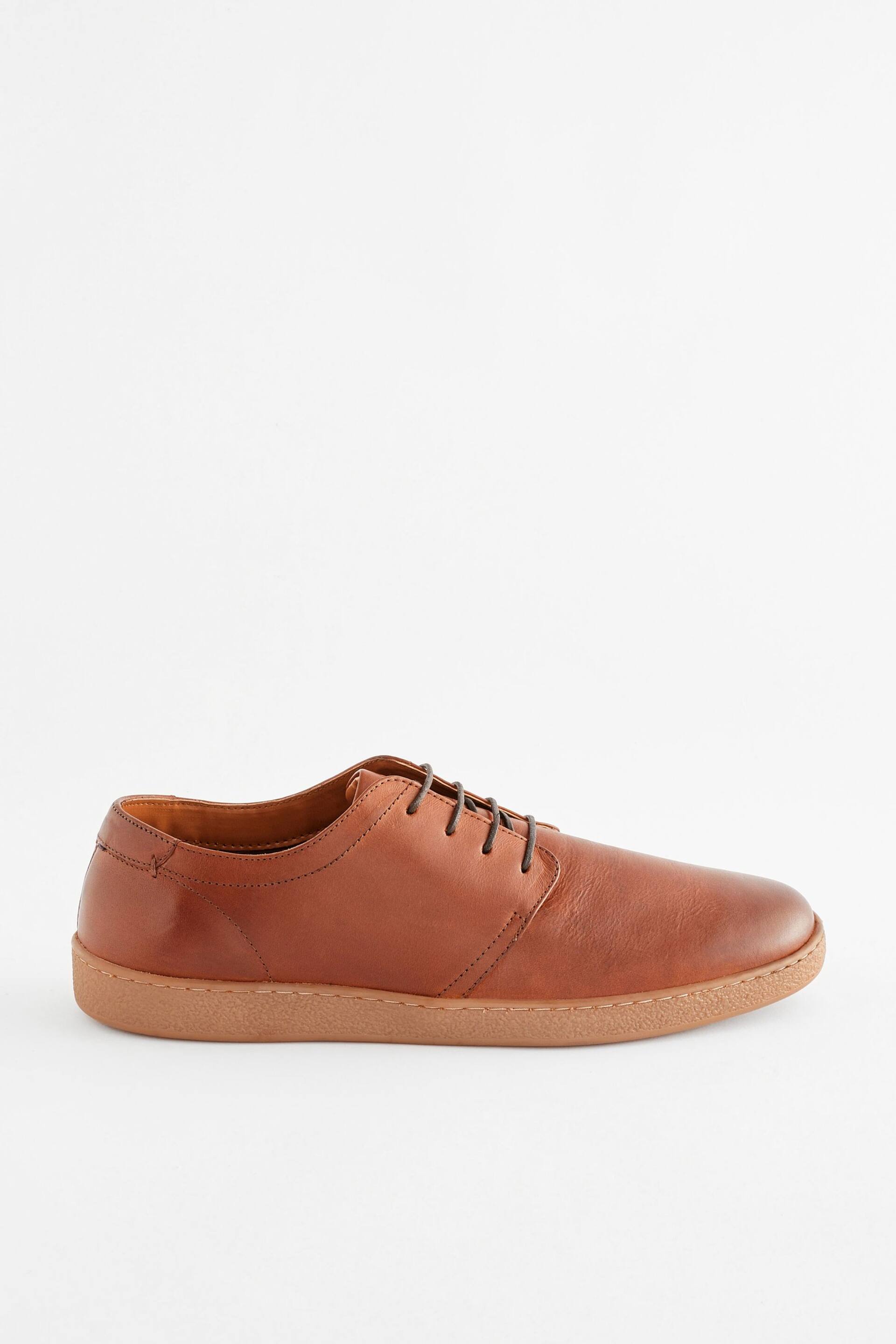 Brown Suede Derby Shoes - Image 2 of 5