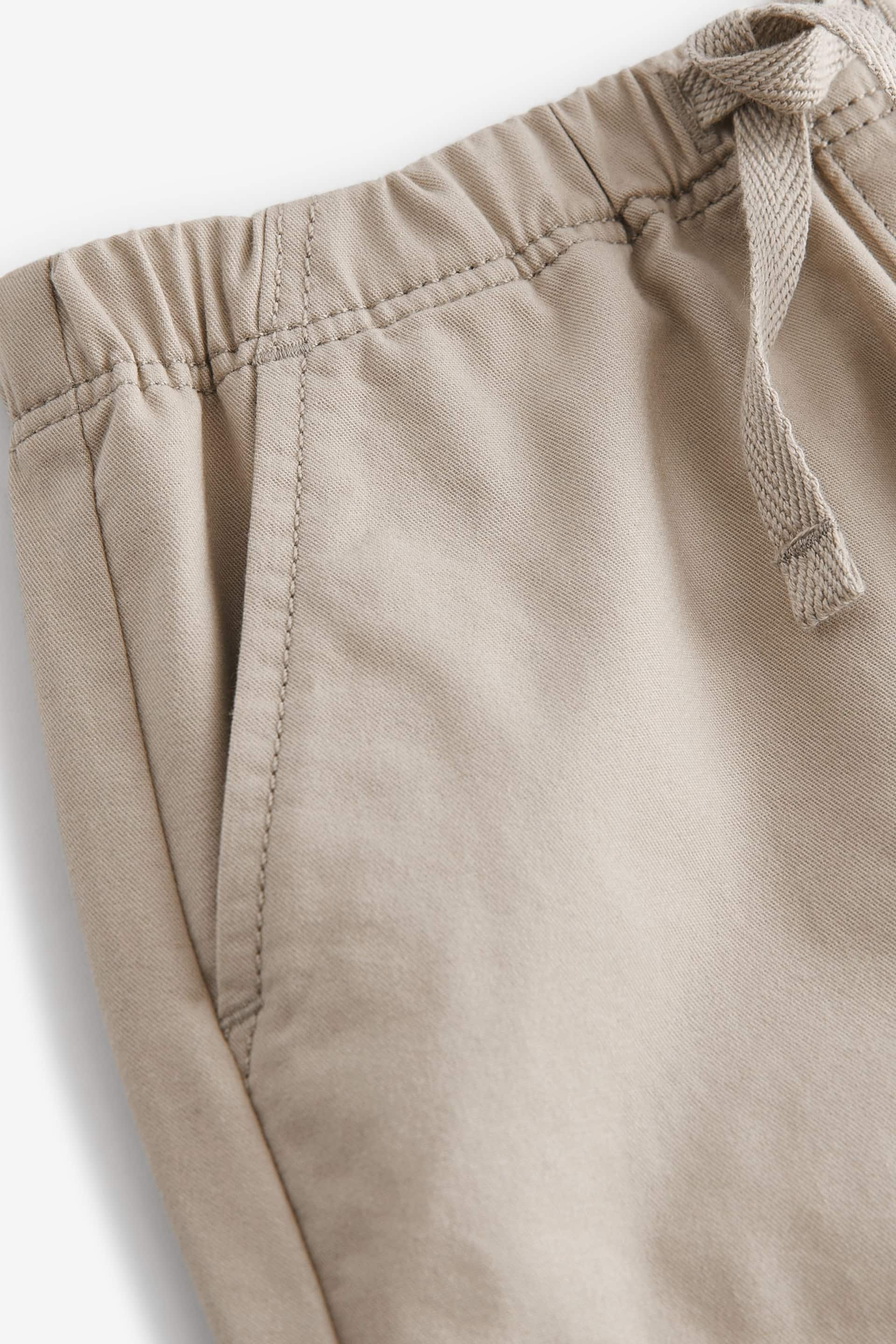 Neutral Cream Side Pocket Pull-On Trousers (3mths-7yrs) - Image 3 of 3