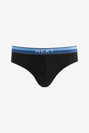 Black Bright Waistband 10 pack Cotton Rich Briefs - Image 5 of 13