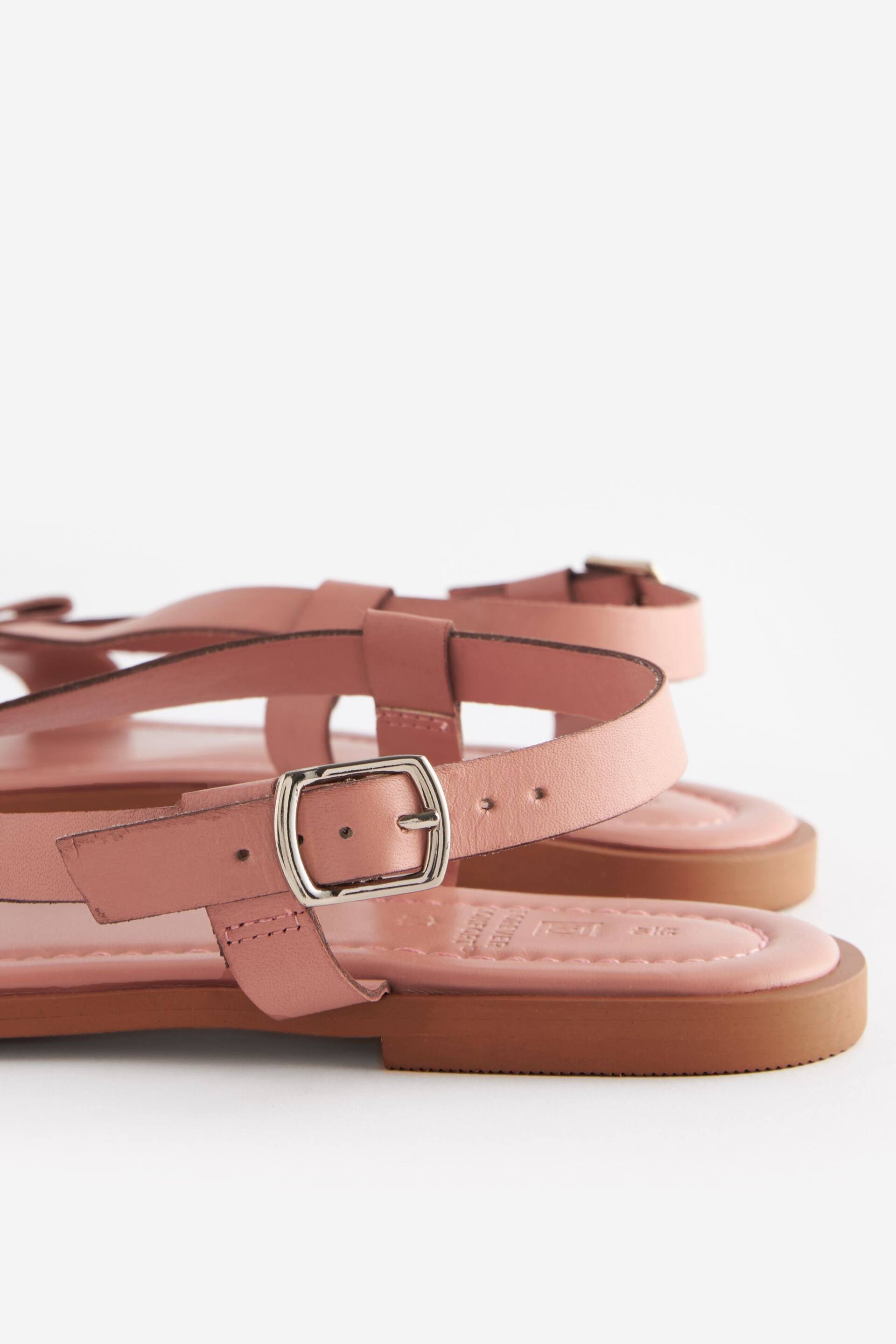 Nude Regular/Wide Fit Forever Comfort ® Leather Bow Sandals - Image 5 of 7