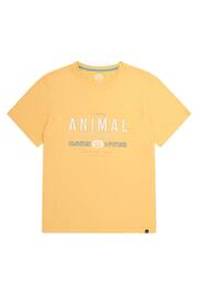 Animal Mens Yellow Jacob Organic T-Shirt - Image 1 of 2