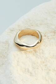 10 Carat Gold Plated N. Premium Chunky Ring Pack Made With Recycled Brass - Image 3 of 4