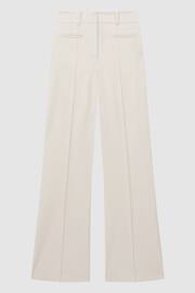 Reiss Cream Claude Petite High Rise Flared Trousers - Image 2 of 6