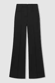 Reiss Black Claude High Rise Flared Trousers - Image 2 of 5
