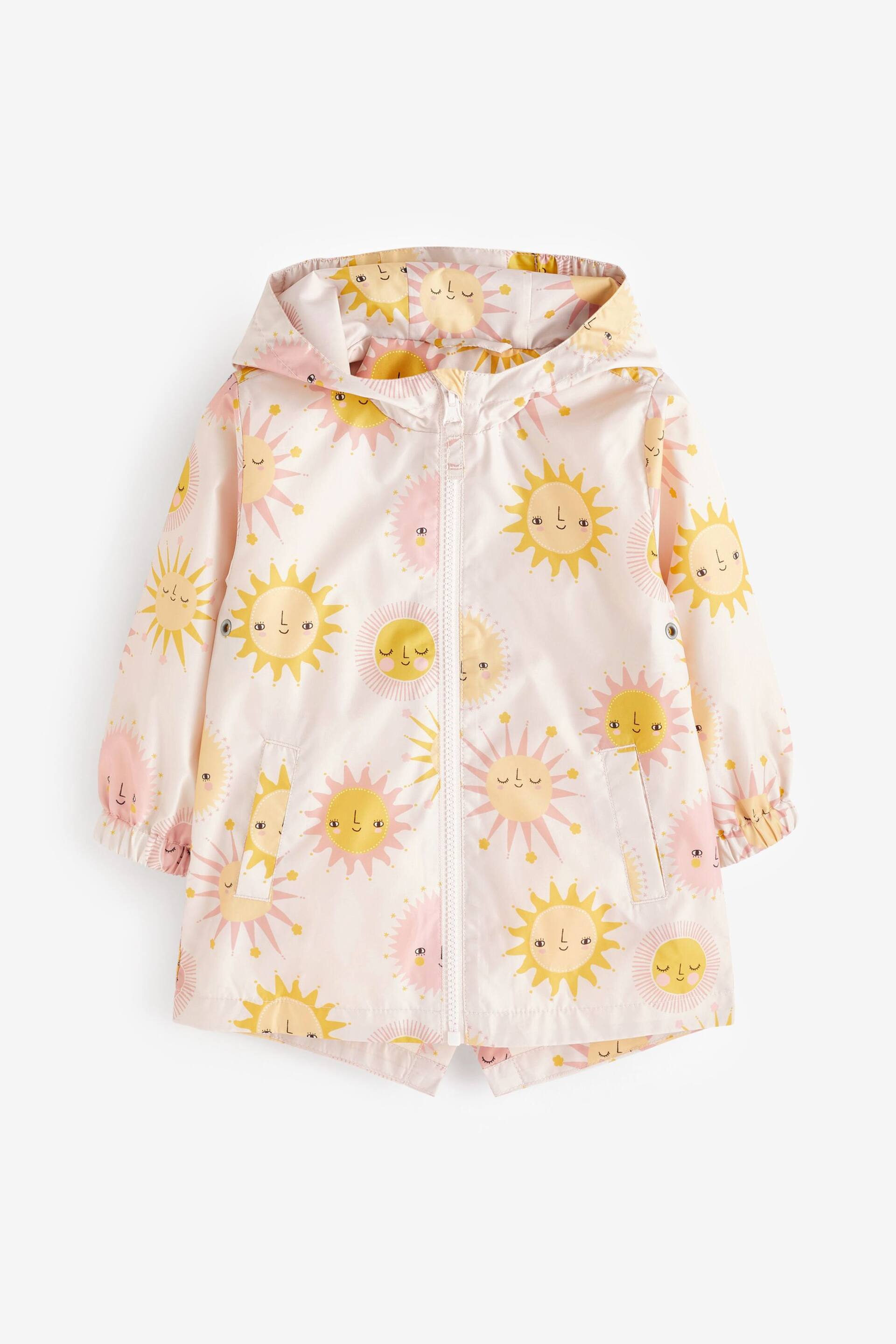 Pink Sun Shower Resistant Printed Cagoule (3mths-7yrs) - Image 5 of 8