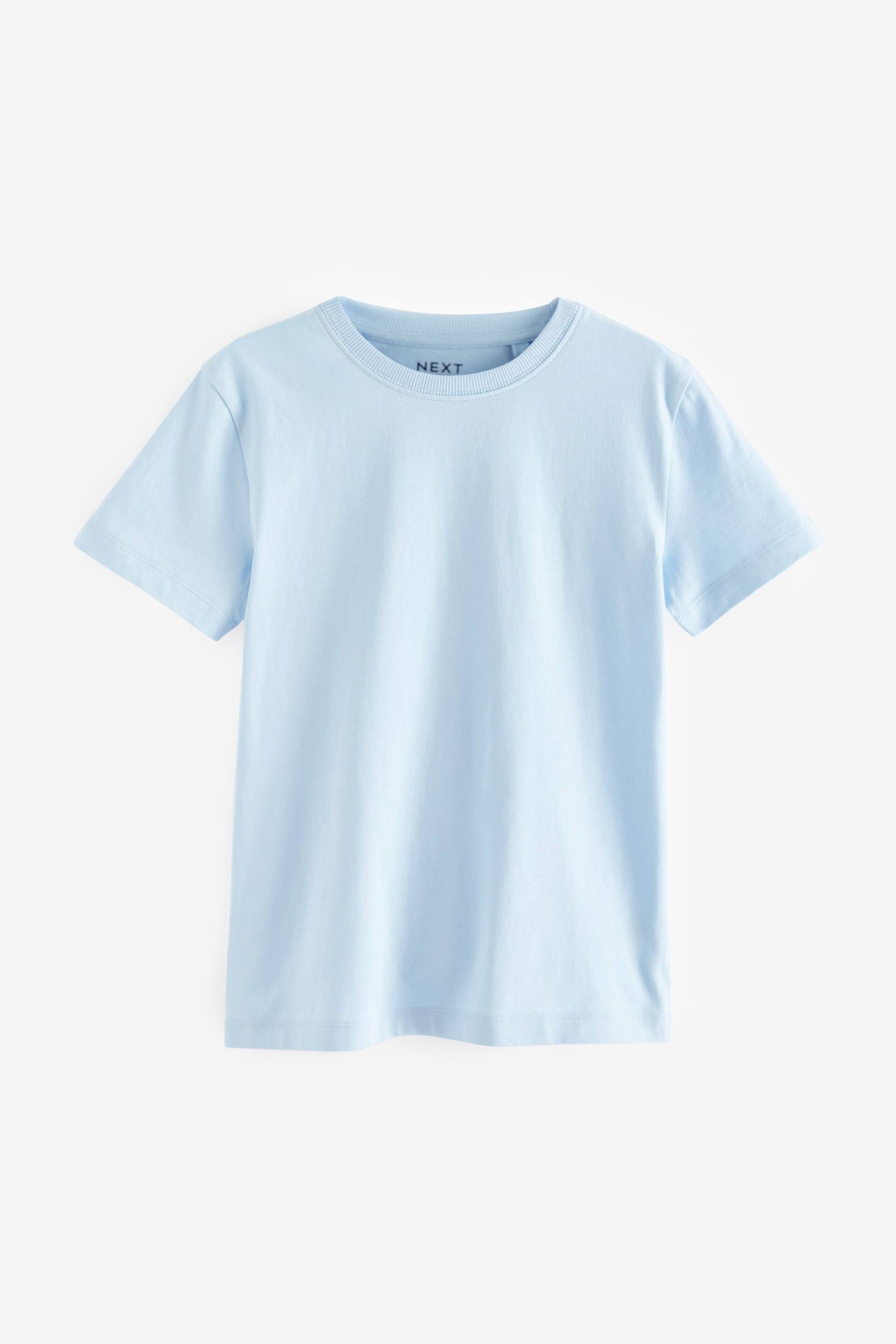 Blue Light Cotton Short Sleeve T-Shirt (3-16yrs) - Image 1 of 3