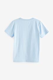 Blue Light Cotton Short Sleeve T-Shirt (3-16yrs) - Image 2 of 3