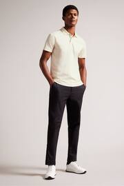 Ted Baker White Slim Zeiter Soft Touch Polo Shirt - Image 3 of 5