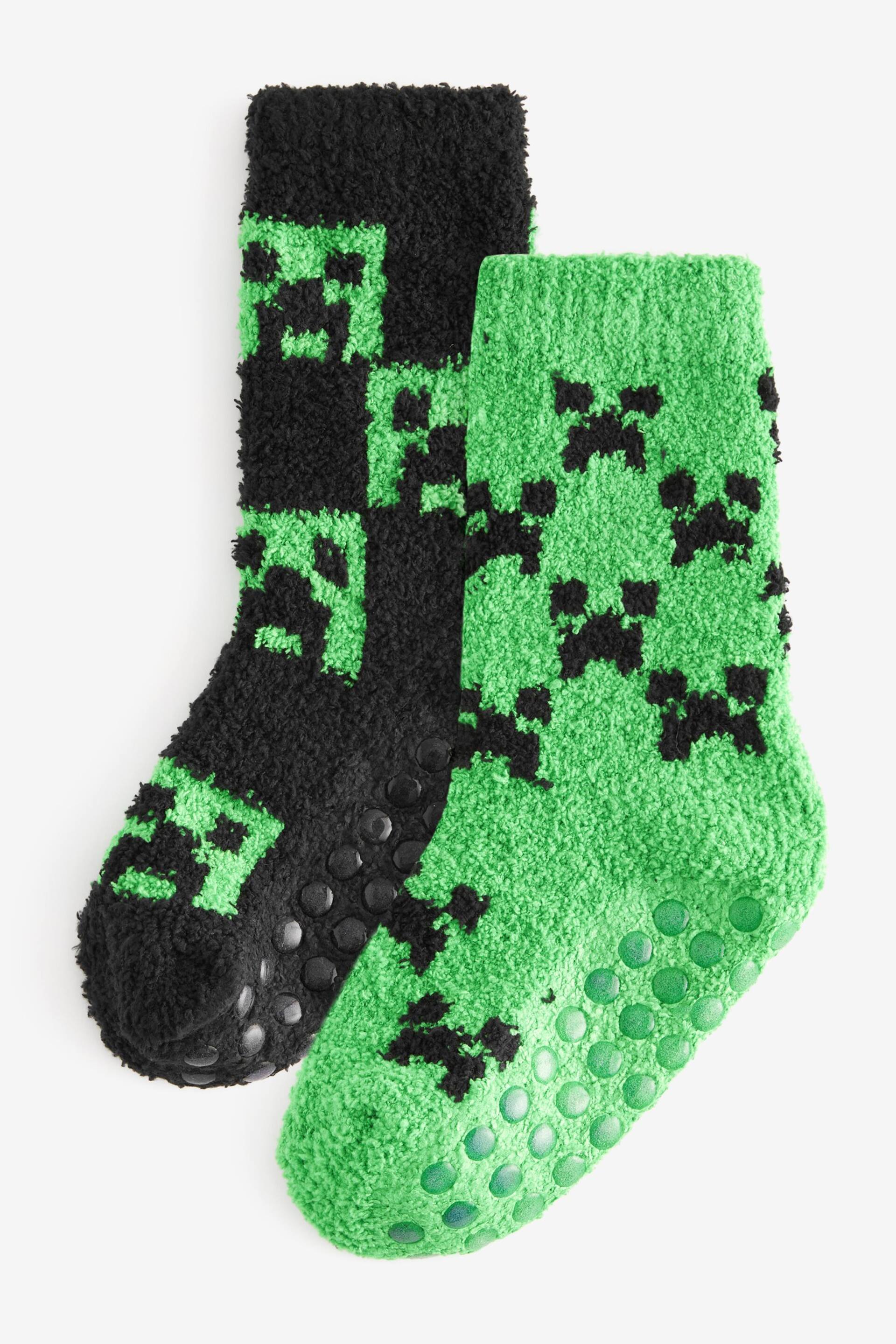 Minecraft Cosy Socks 2 Pack - Image 1 of 3
