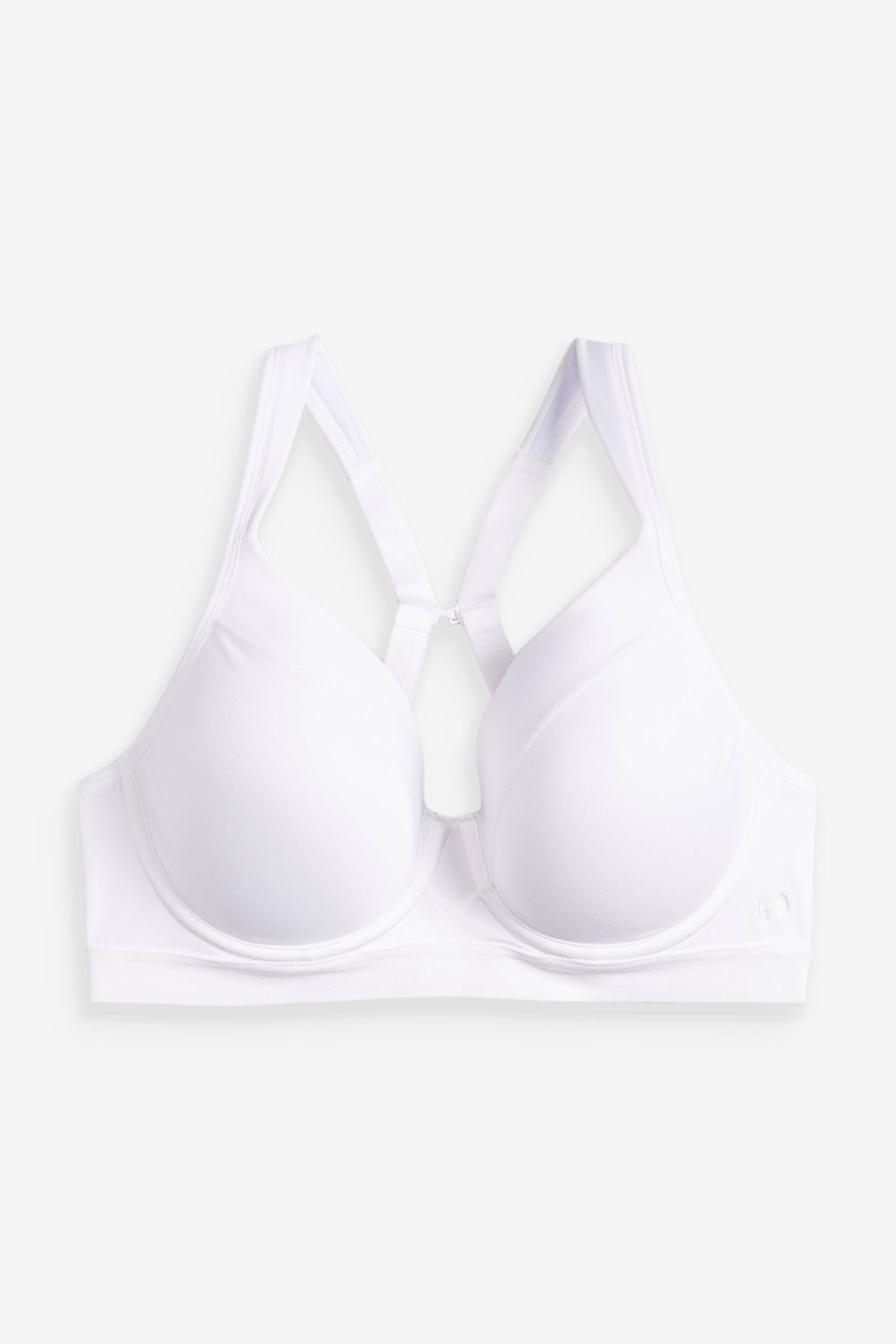 White Next Active Sports High Impact Full Cup Wired Bra - Image 5 of 7