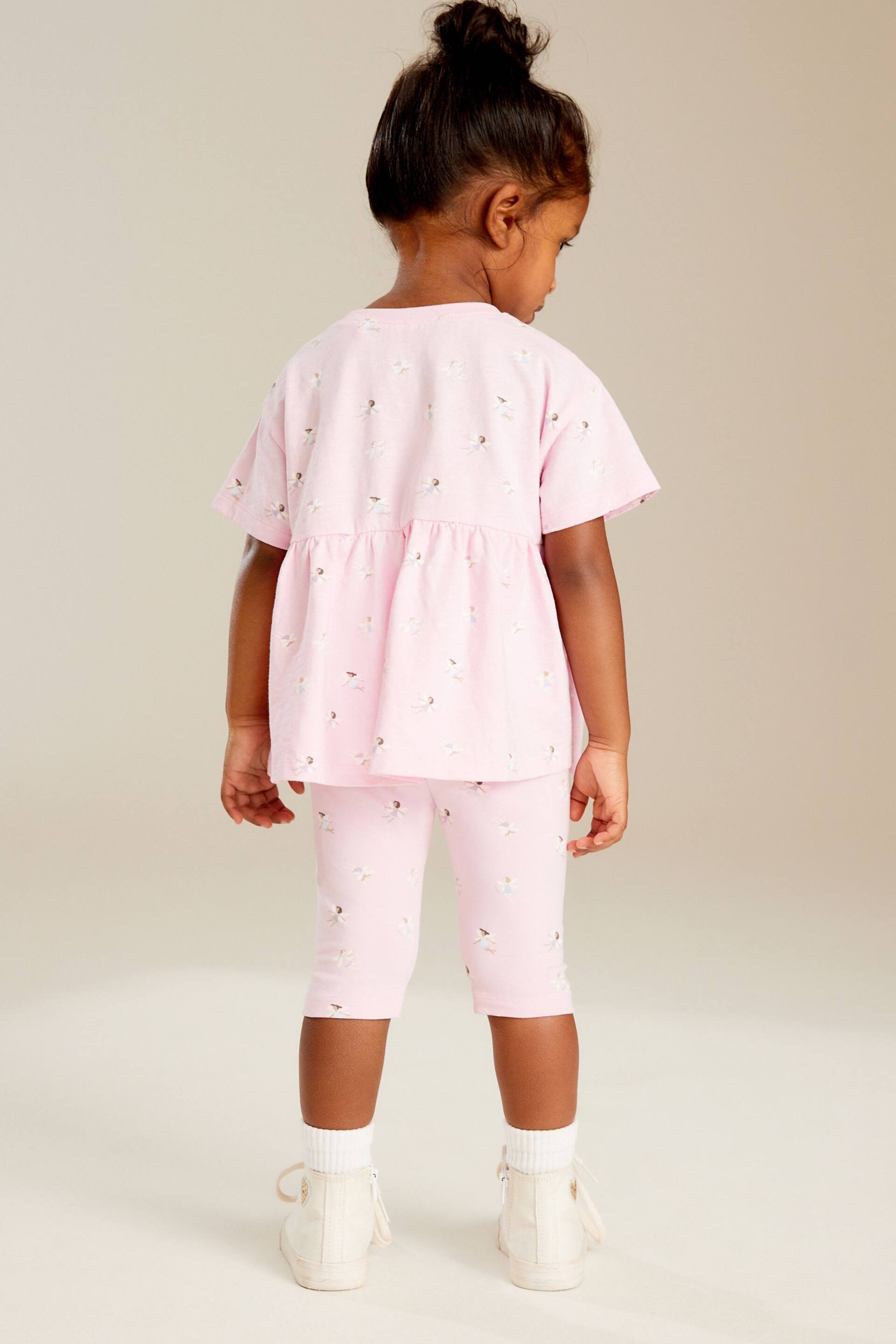 Pink Fairy Cropped Leggings (3mths-7yrs) - Image 3 of 7