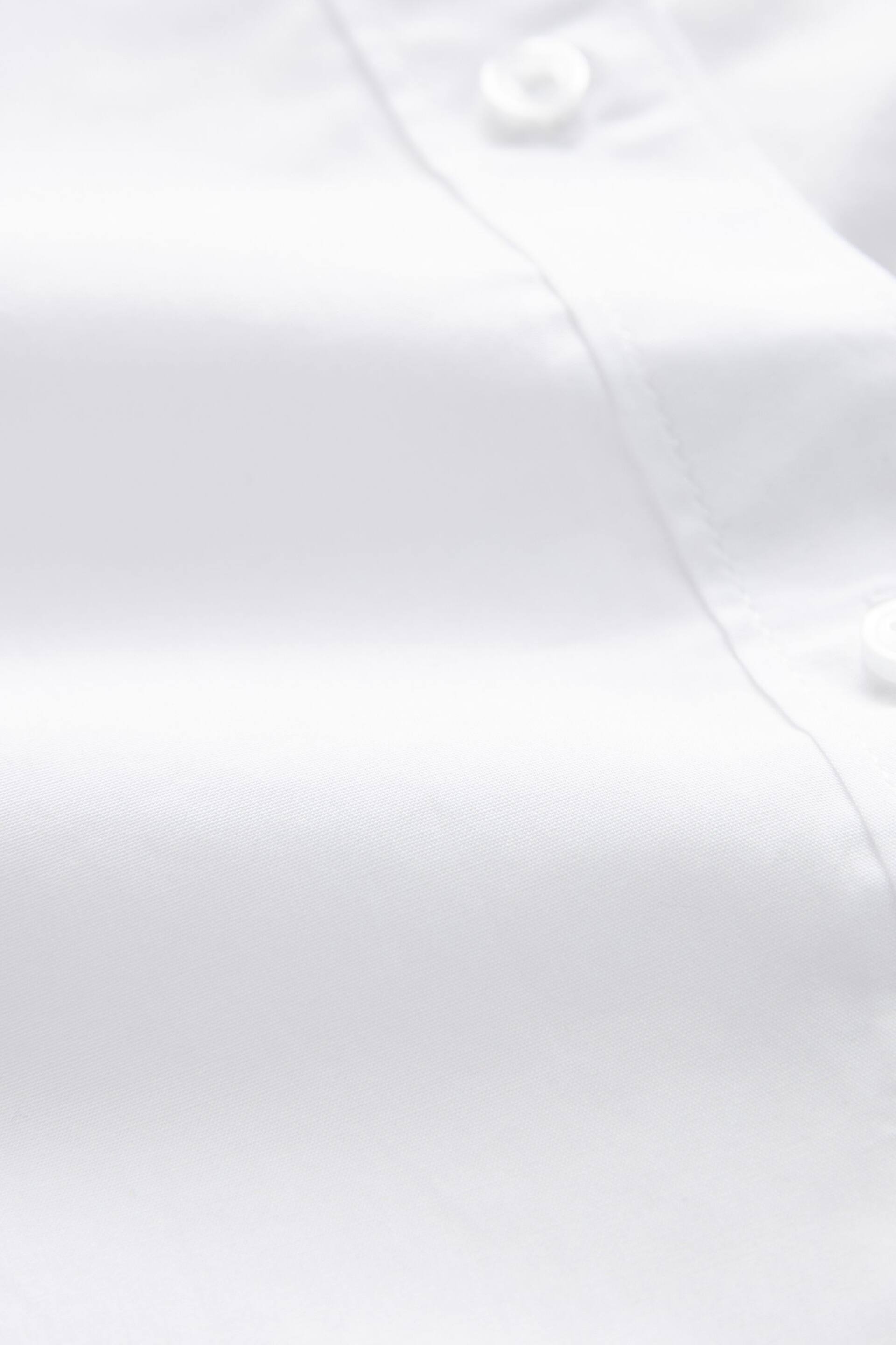 White Long Sleeve Cotton Cropped Shirt - Image 7 of 7